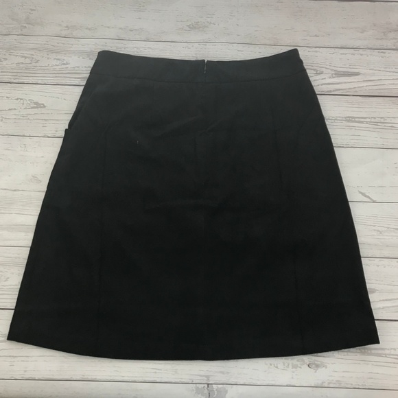 NEW BB Dakota Studded Faux Suede Skirt Black Sz 4 - Picture 3 of 8